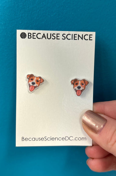 Dog Faces - Acrylic Post Earrings