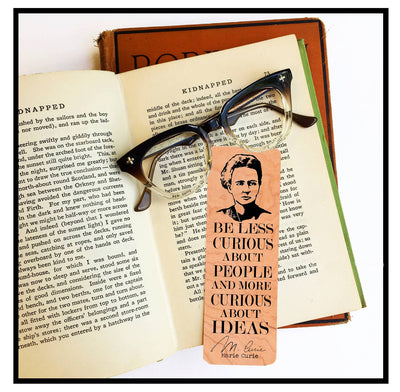 Marie Curie "Curious about ideas" Bookmark