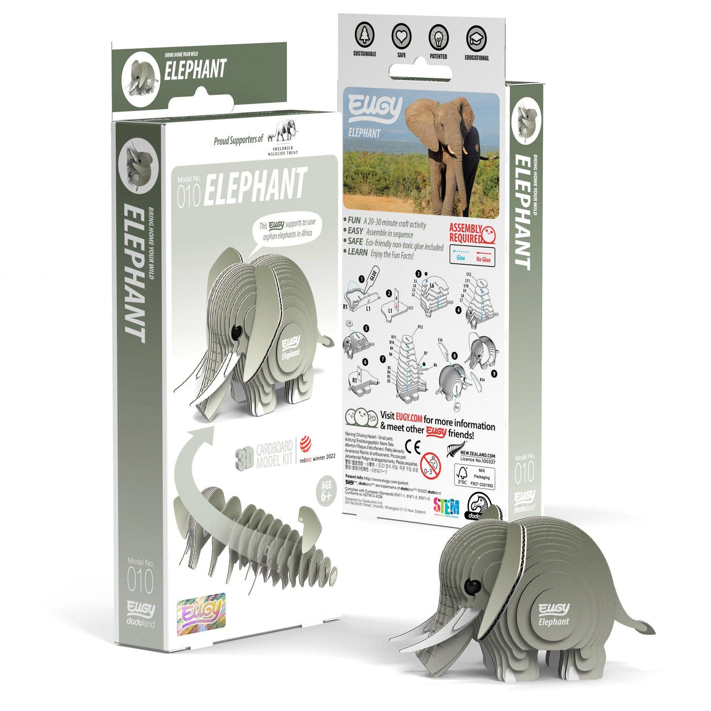 Elephant EUGY - 3D Puzzle