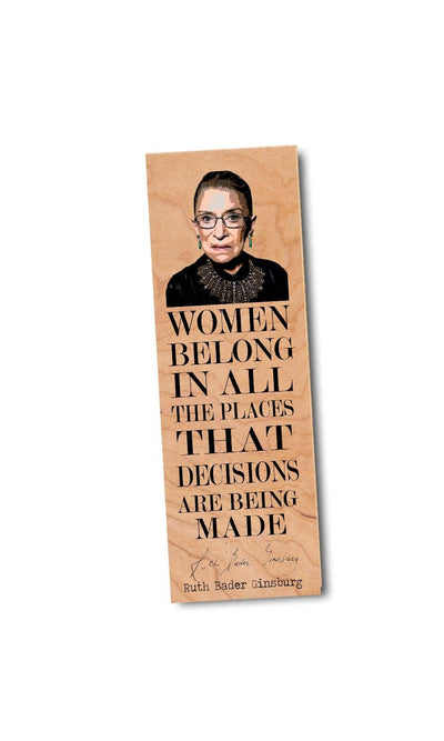 Ruth Bader Ginsberg "Women Belong In All Places" Bookmark