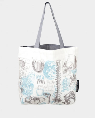 Skeleton Canvas Tote Bag