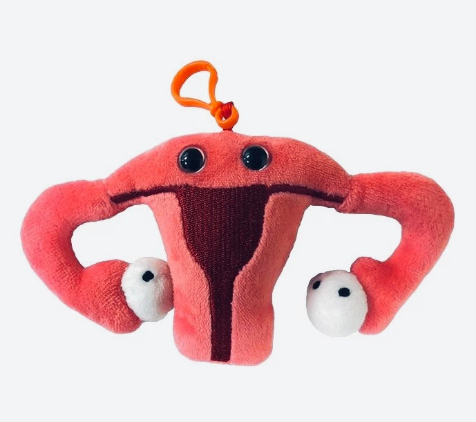 Uterus Plush Keychain