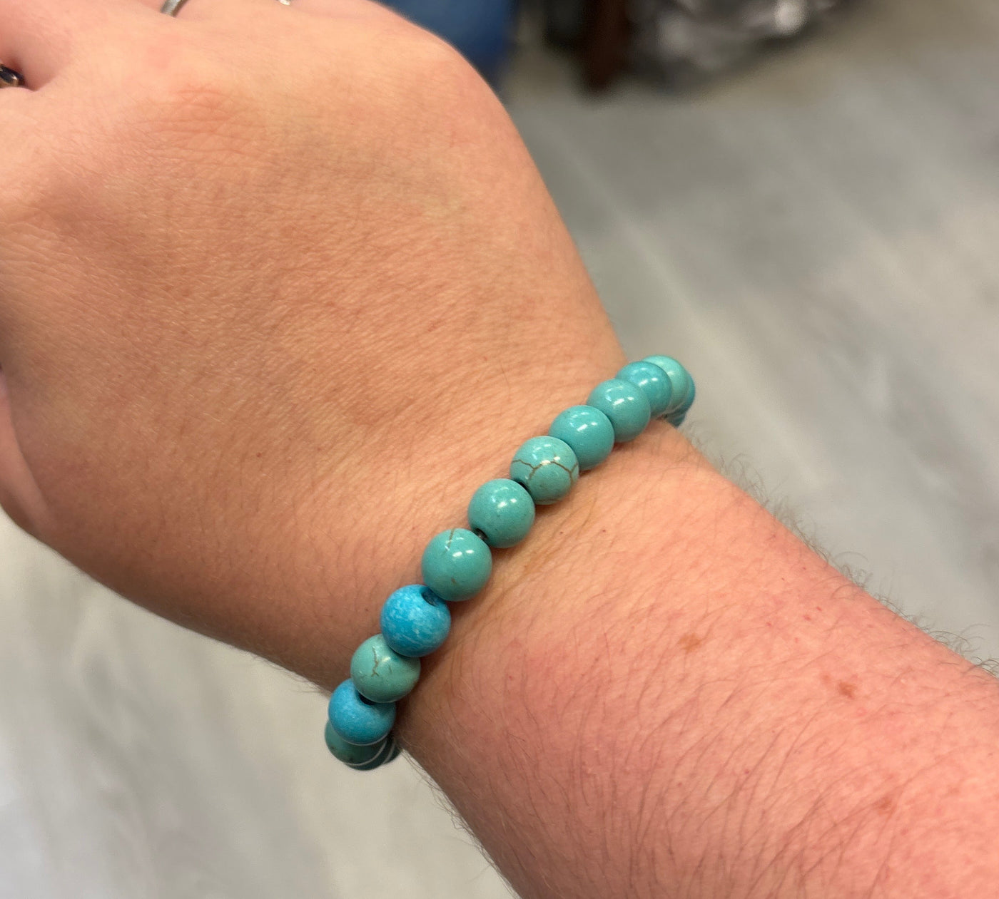 Magnesite Gemstone Stretch Bracelet