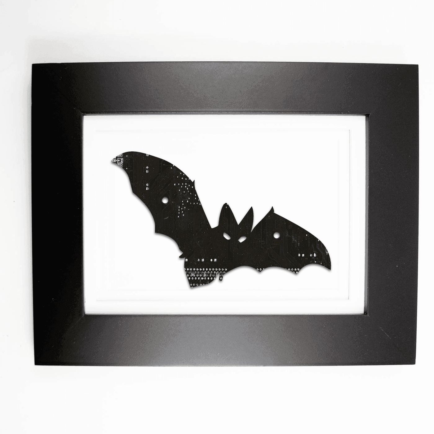 Bat Circuit Board Art - 5x7