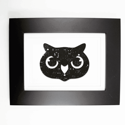 Owl Circuit Board Art - 5x7