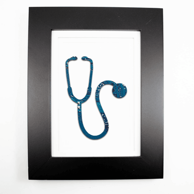 Stethoscope Circuit Board Art - 5x7