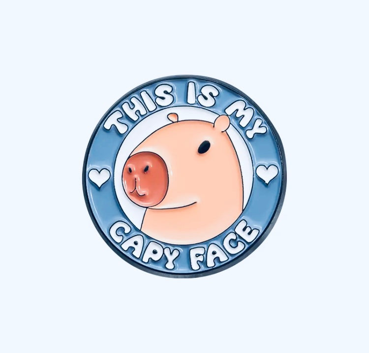 My Capy Face Enamel Pin