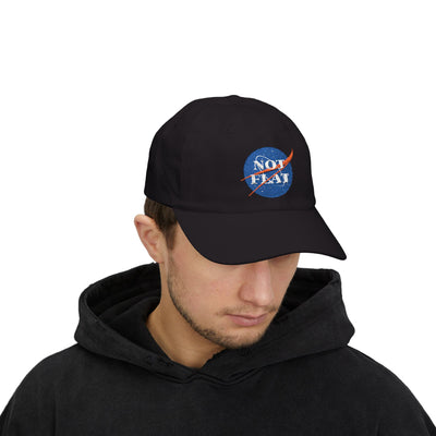 Not Flat - Classic Dad Embroidered Hat