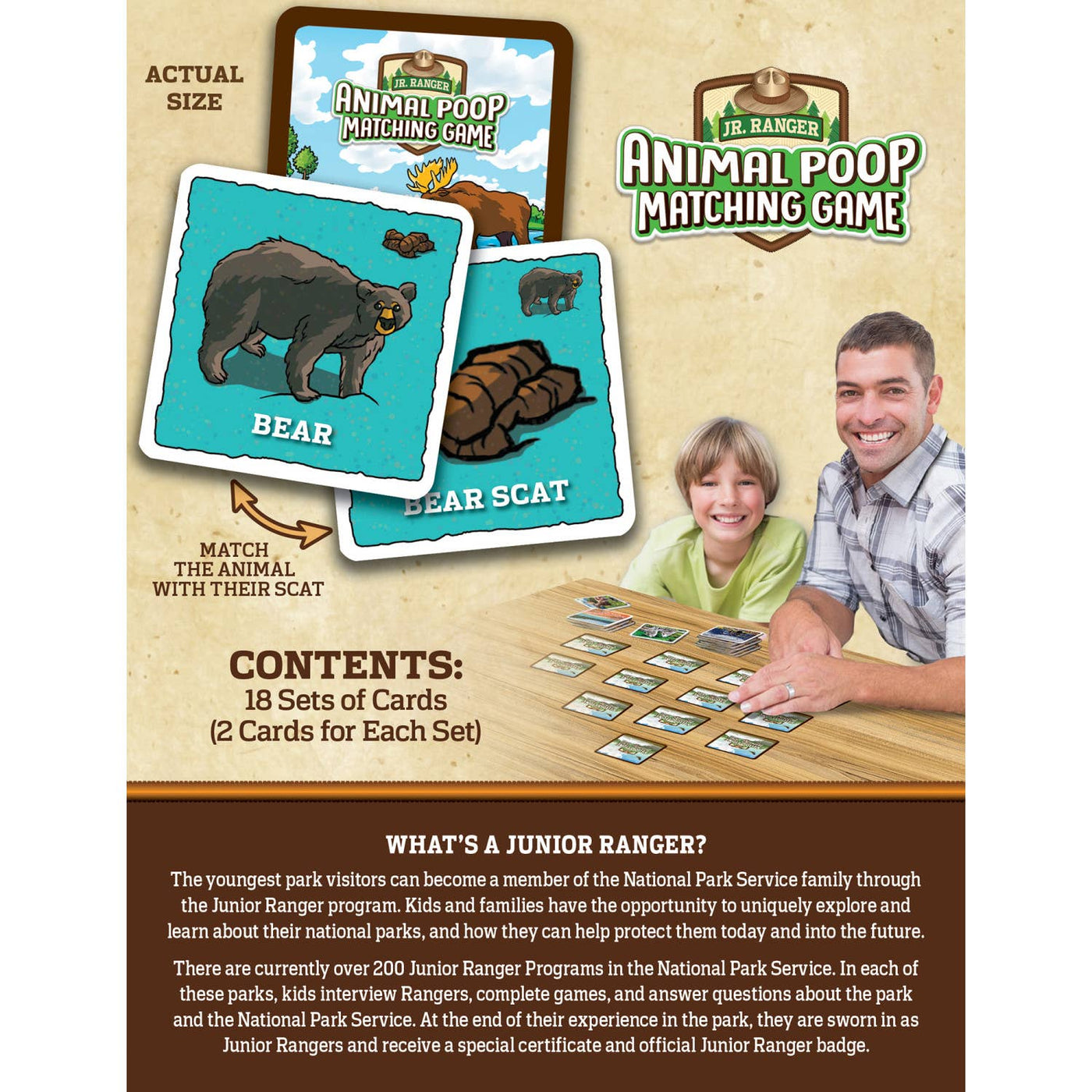 Animal Poop Matching Game - Jr. Ranger
