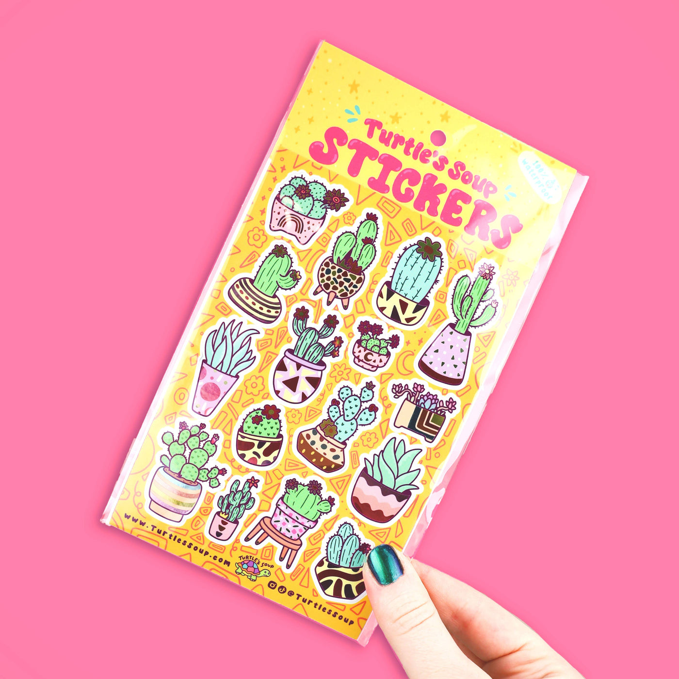 Cacti Planters - Vinyl Sticker Sheet