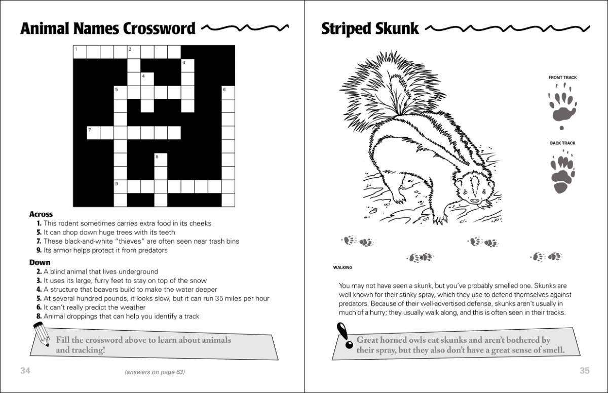 Animal Tracks Activity Book