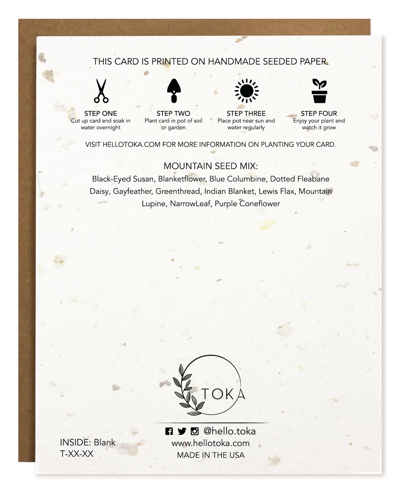 On Point Pointsetta | Plantable Holiday Card