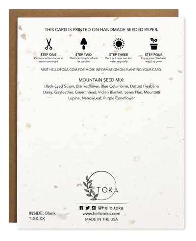 On Point Pointsetta | Plantable Holiday Card