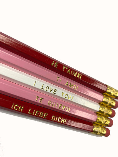 I LOVE YOU! Multi Language Pencil Set