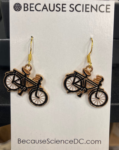 Bicycle Dangle Earrings