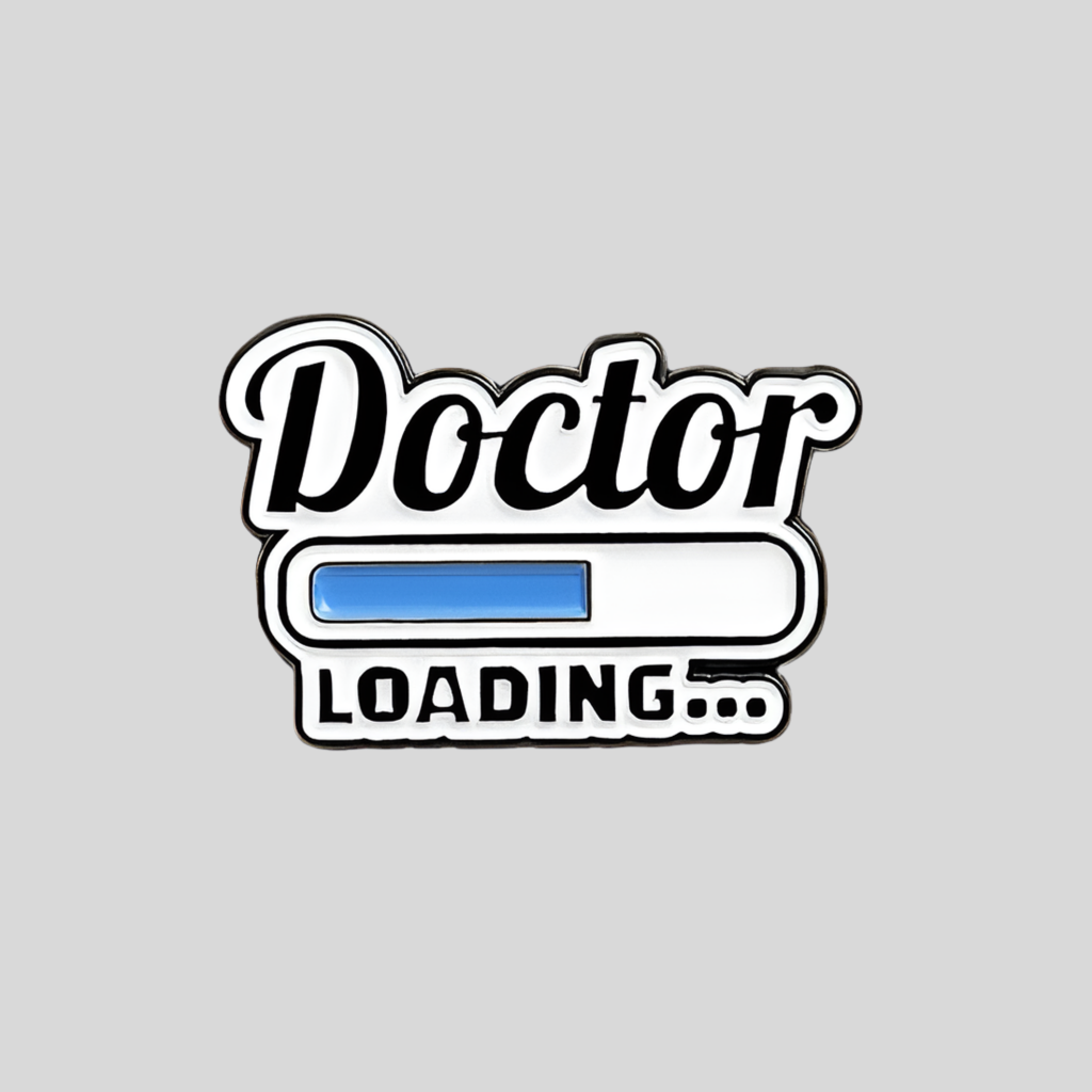 Doctor Loading... Enamel Pin