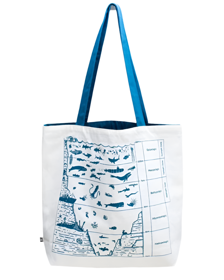 Beneath the Waves Canvas Tote Bag