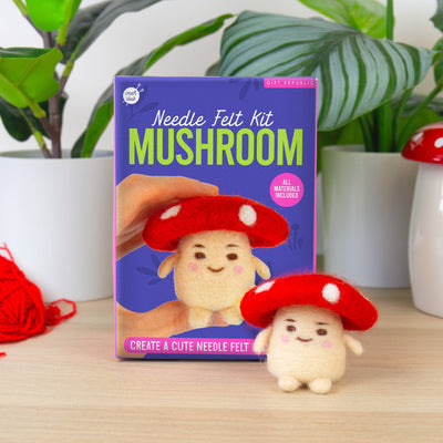 Mushroom - DIY Needle Felting Kit