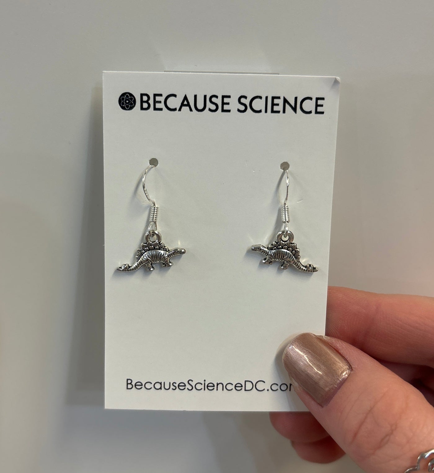 Stegosaurus (tiny) Dangle Earrings