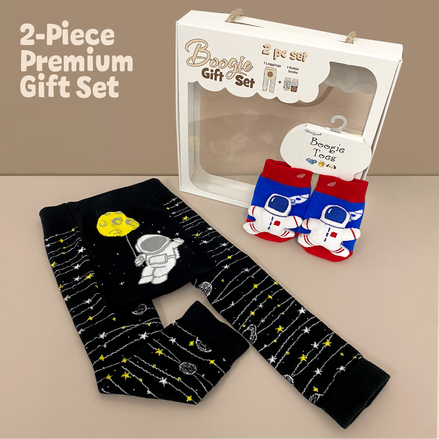 Astronaut 2-Pc Boogie Toes & Tight Baby Gift Set (6 M to 18 M)