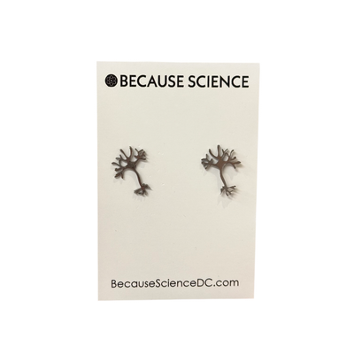 Neuron Post Earrings (silver)