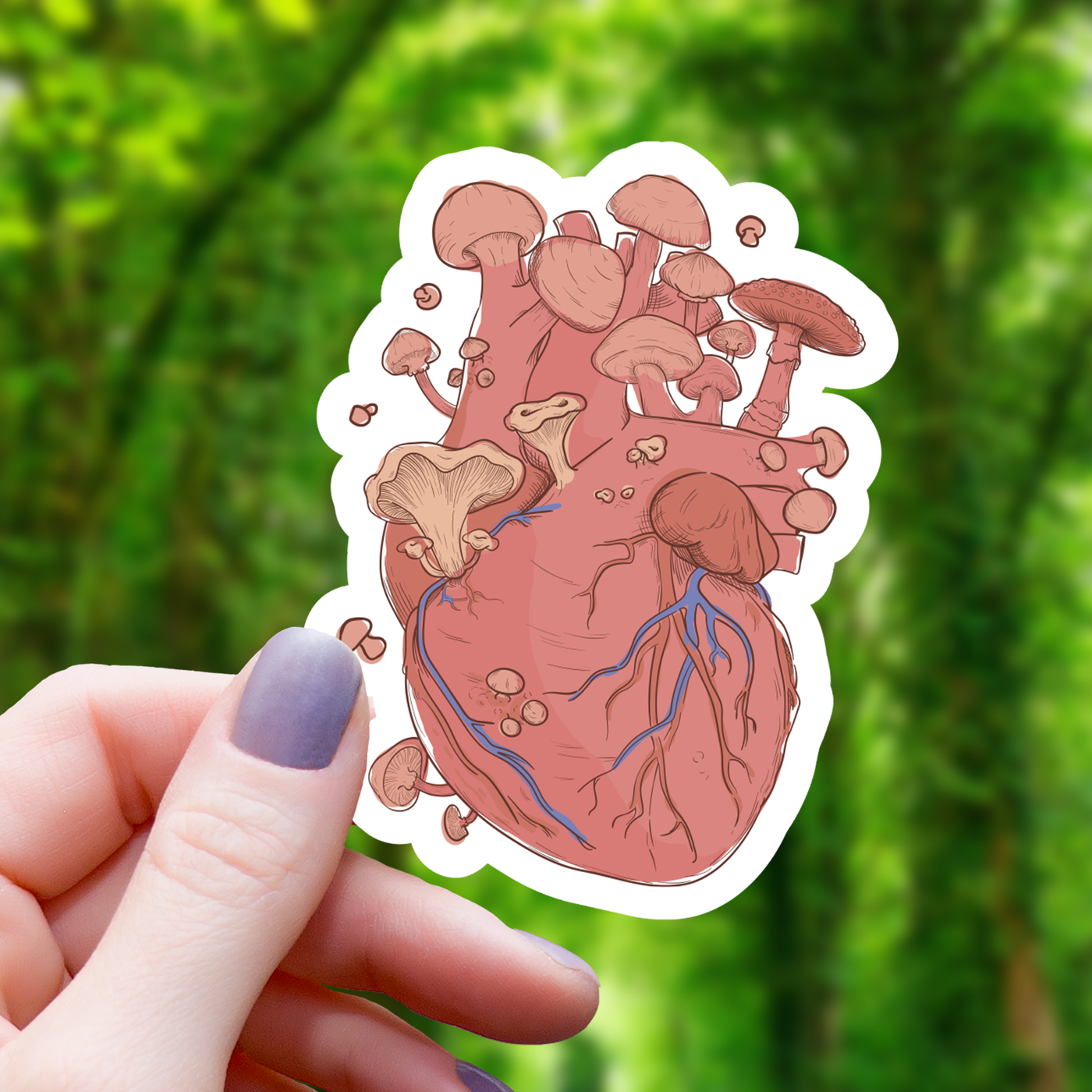 Fungal Heart Sticker