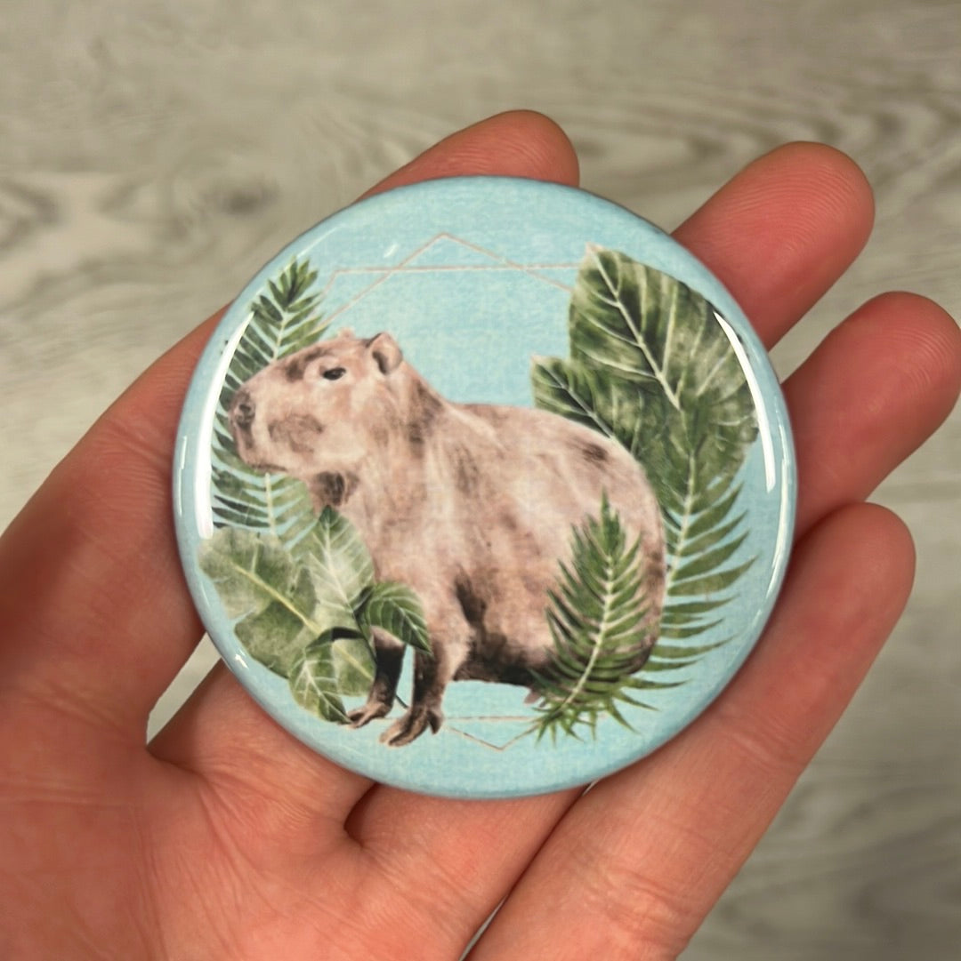 Capybara - 2.25" Round Magnet