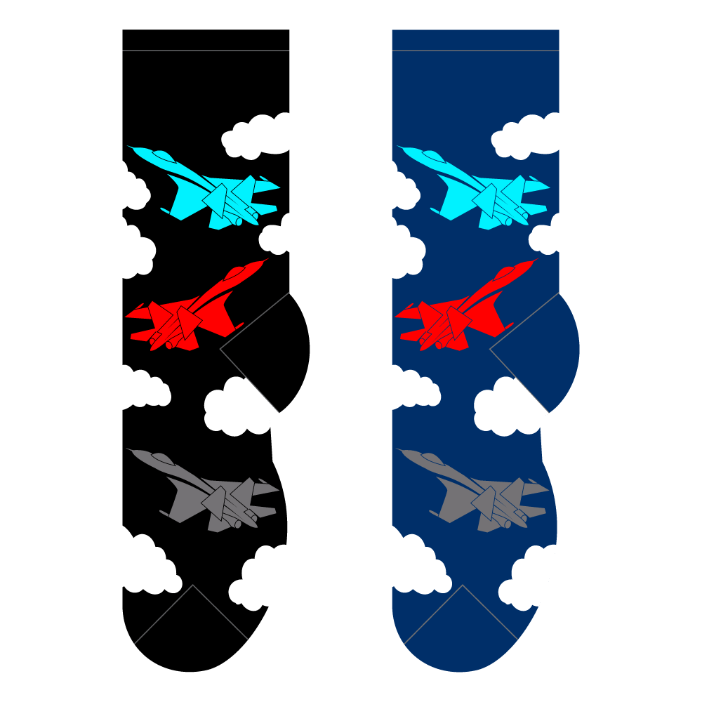 Men's Fighter Jets Socks