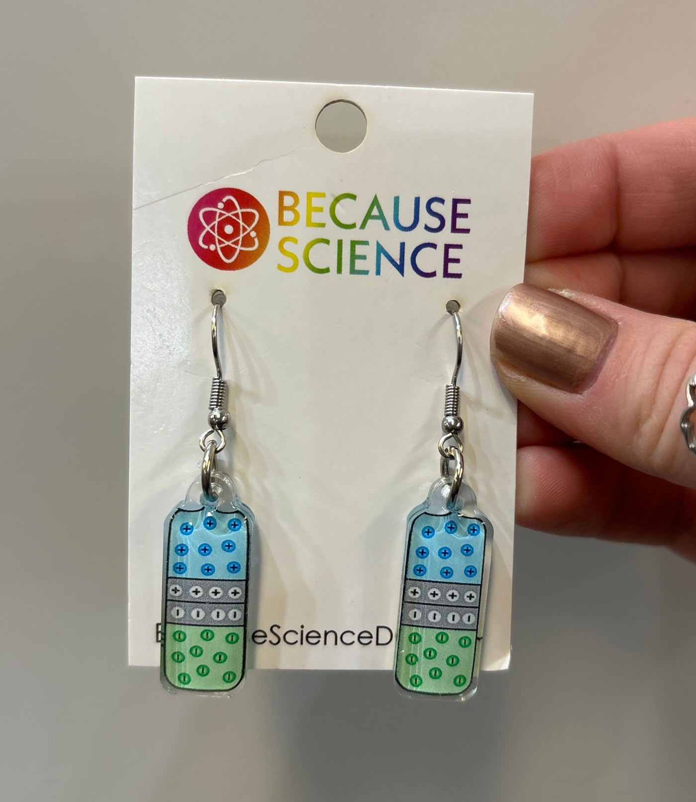 P-N Junction - Acrylic Dangle Earrings