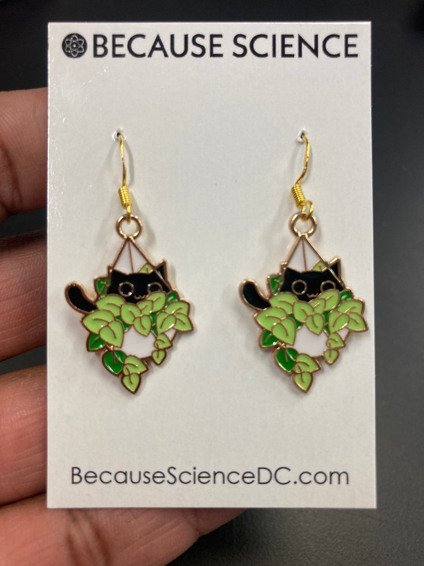 Peekaboo Cat Earrings