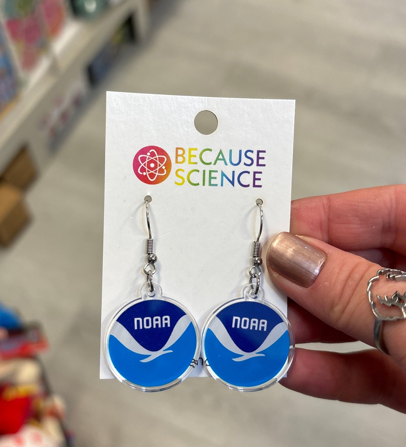 NOAA symbol - Acrylic Dangle Earrings