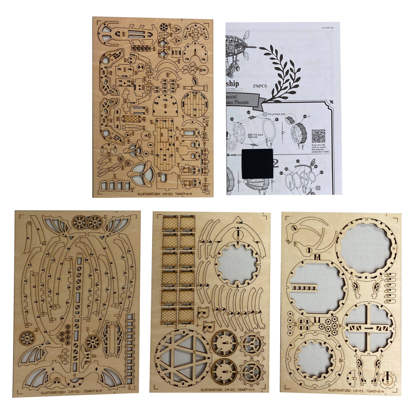 Airship | 3D Laser Cut Wooden Puzzle