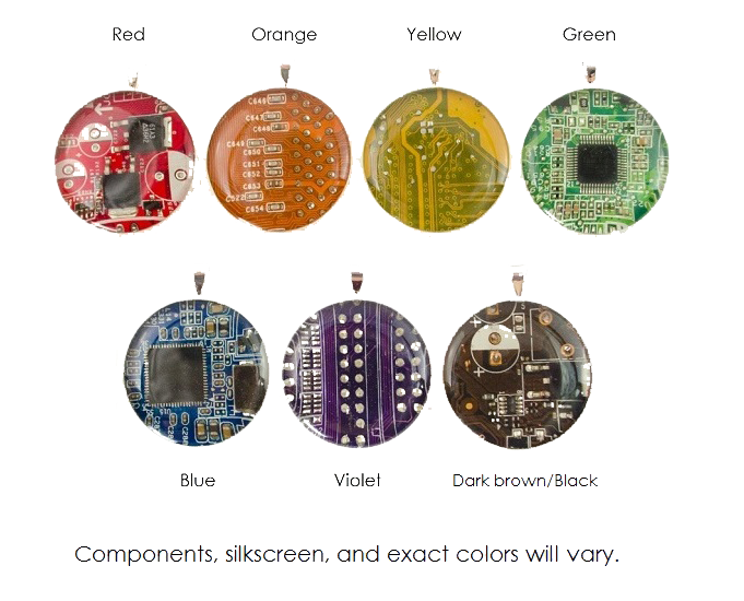 Rounded Stethoscope Circuit Board Art - 5x7