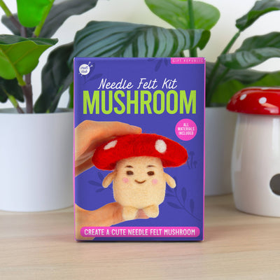 Mushroom - DIY Needle Felting Kit