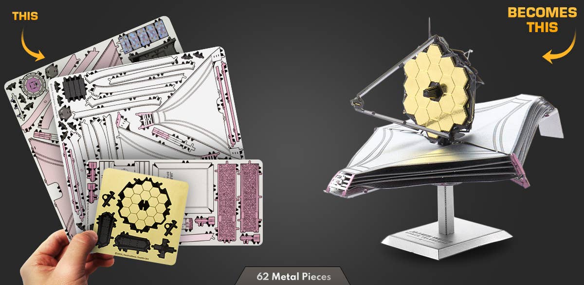 James Webb Space Telescope - Metal Model Kit
