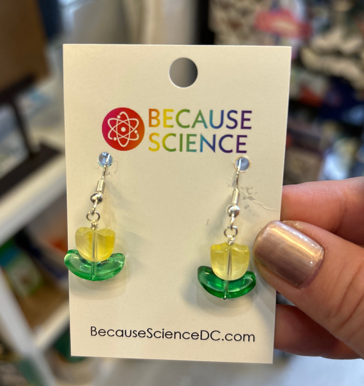 Tulips - Glass Dangle Earrings