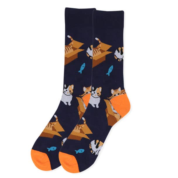 Men's Cat In The Box Socks