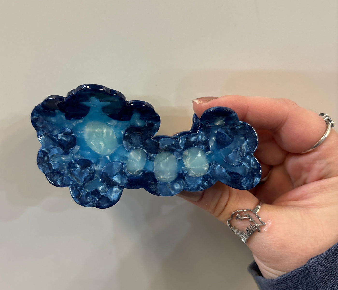 Blue Neuron Hair Claw Clip