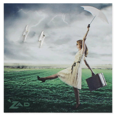 Silver Lightning Bolt - Post Earring