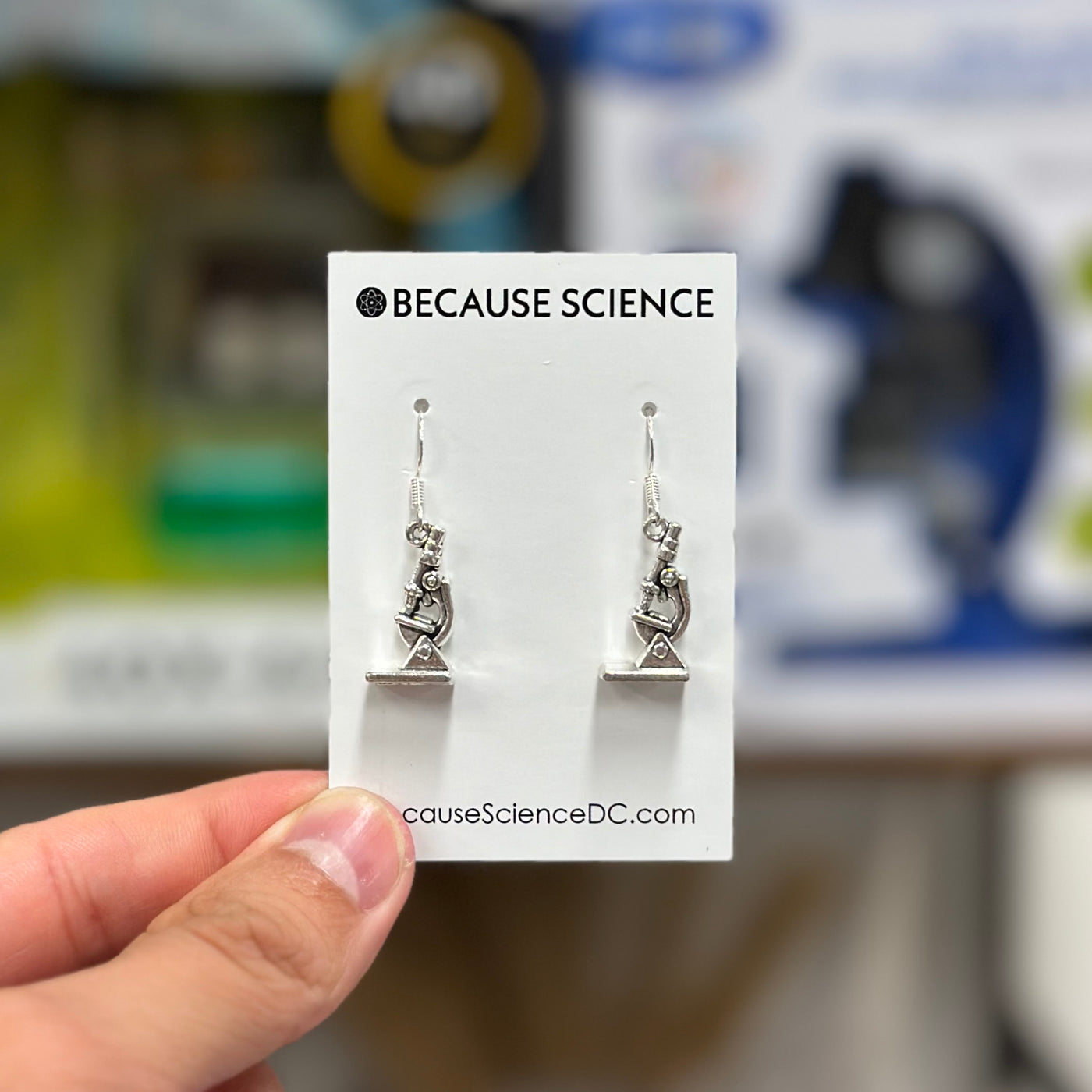 Microscope Dangle Earrings