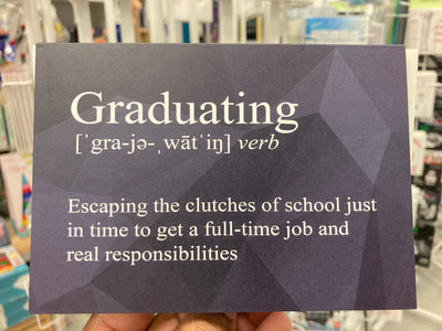 Graduating Snarky Definition - Greeting Card