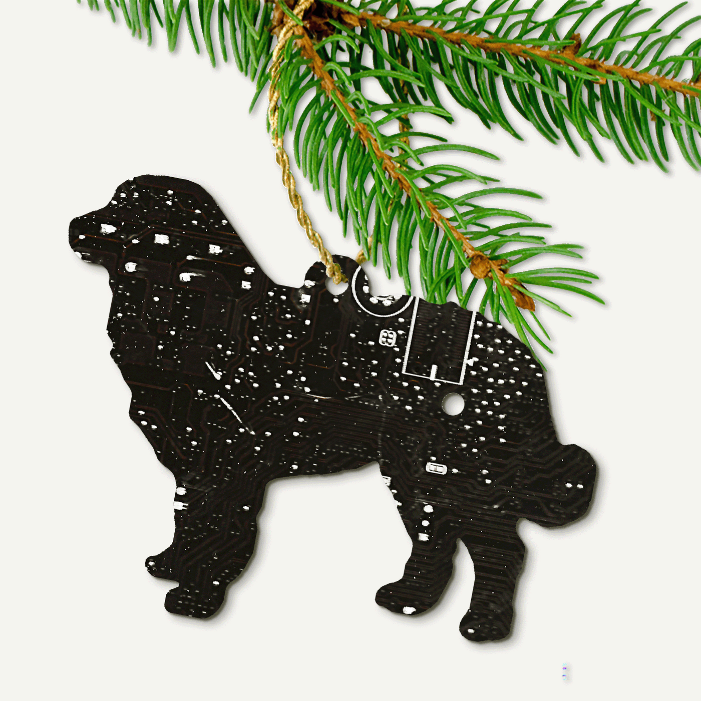 Circuit Board Bernese Mountain Dog Ornament