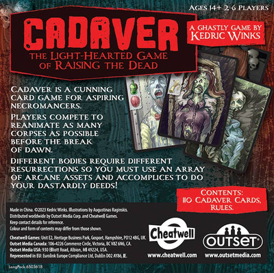 Cadaver: A Light-Hearted Game of Raising the Dead