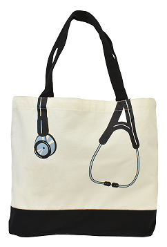 Stethoscope Canvas Tote Bag