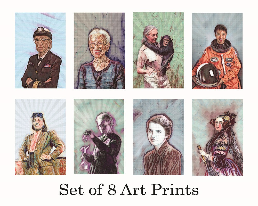 Women in Science - 4x6 Prints (Set of 8)