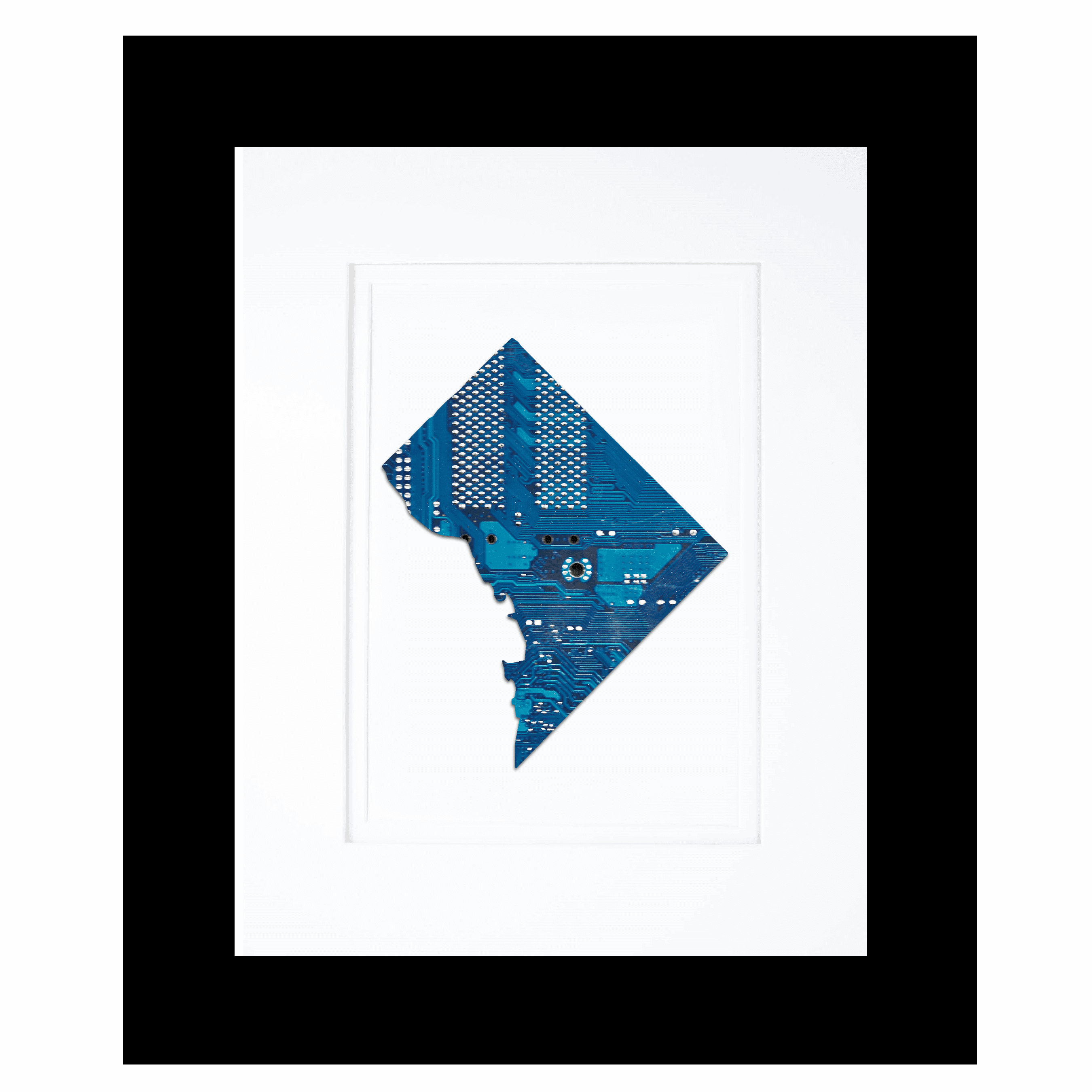 Washington DC Circuit Board Art - 8x10 – Because Science
