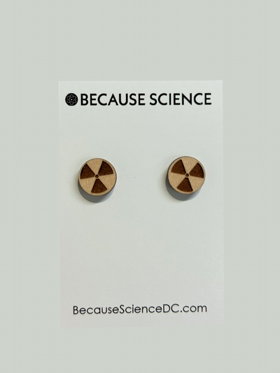Radiation - Wood Post Earrings