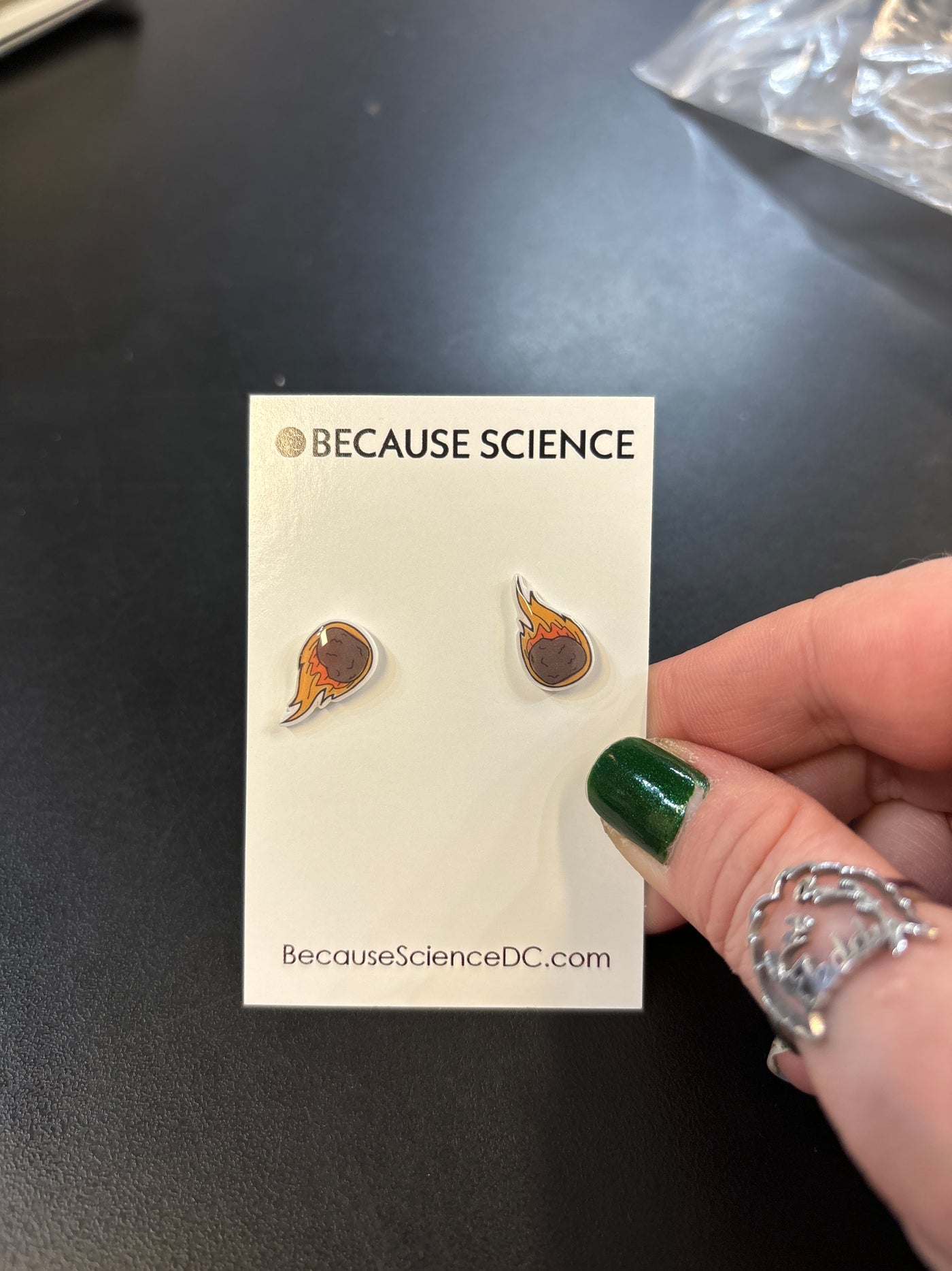 Meteor - Acrylic Post Earrings