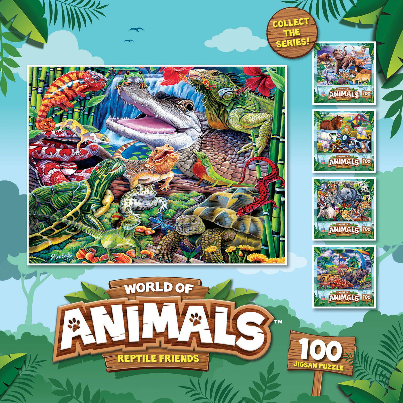World of Animals - Reptile Friends 100 Piece Puzzle