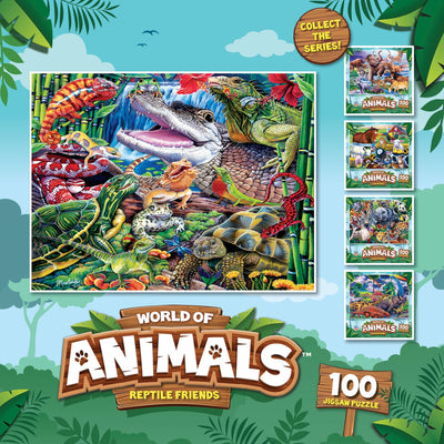 World of Animals - Reptile Friends 100 Piece Puzzle